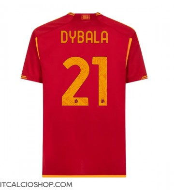 AS Roma Paulo Dybala #21 Prima Maglia 2023-24 Manica Corta